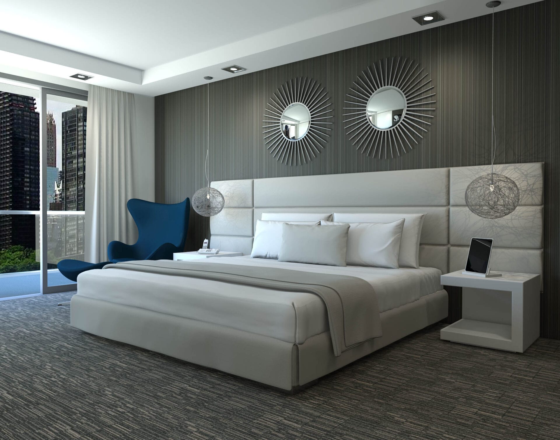 Sobe Bed Blend Upholstered Bed - Custom Bedroom Furniture | Blend Home Furnishings