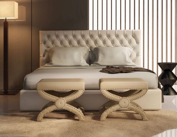Modern Interior - luxury headboard with custom upholstered wall panels - Custom luxury, upholstered beds with high end, bedroom textiles | Blend Home Furnishings