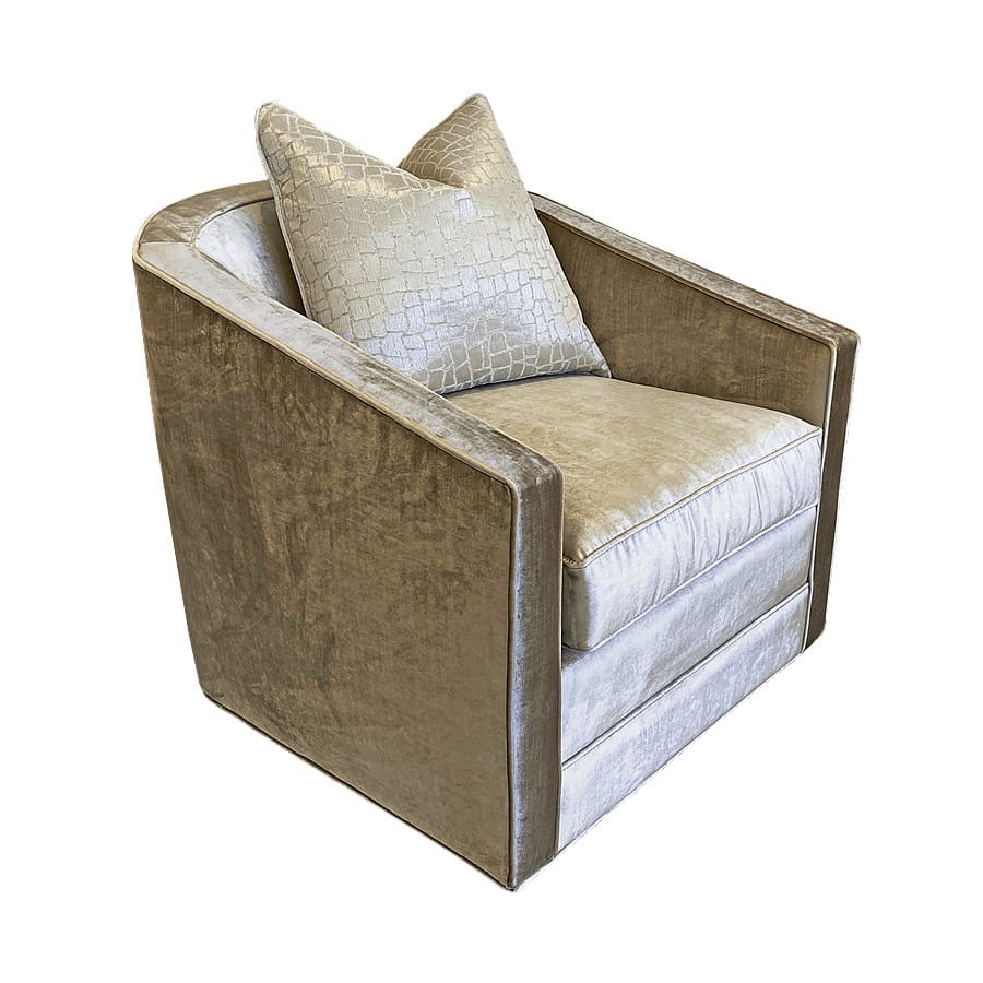 Cora - upholstered chairs and ottomans - Custom bedroom furniture with high end, bedroom textiles | Blend Home Furnishings