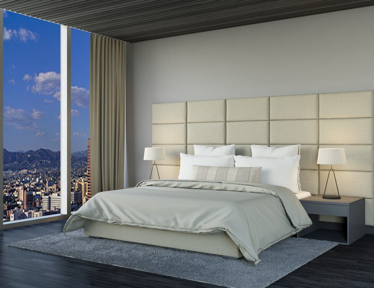 Trustman - luxury headboard​, wall mounted headboards​, and custom upholstered bed​ with custom wall panels | Blend Home Furnishings