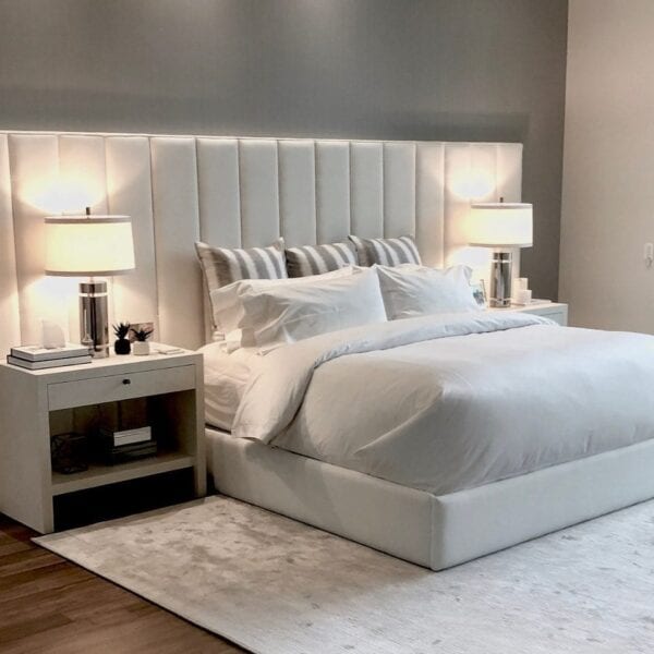 Millenium custom upholstered bed | Blend Home Furnishings