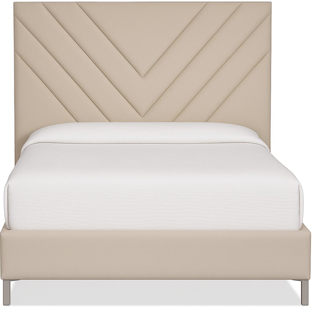 Chevron_Gatsby_upholstererd_Custom_Platform_Blend_Home_Furnishings_