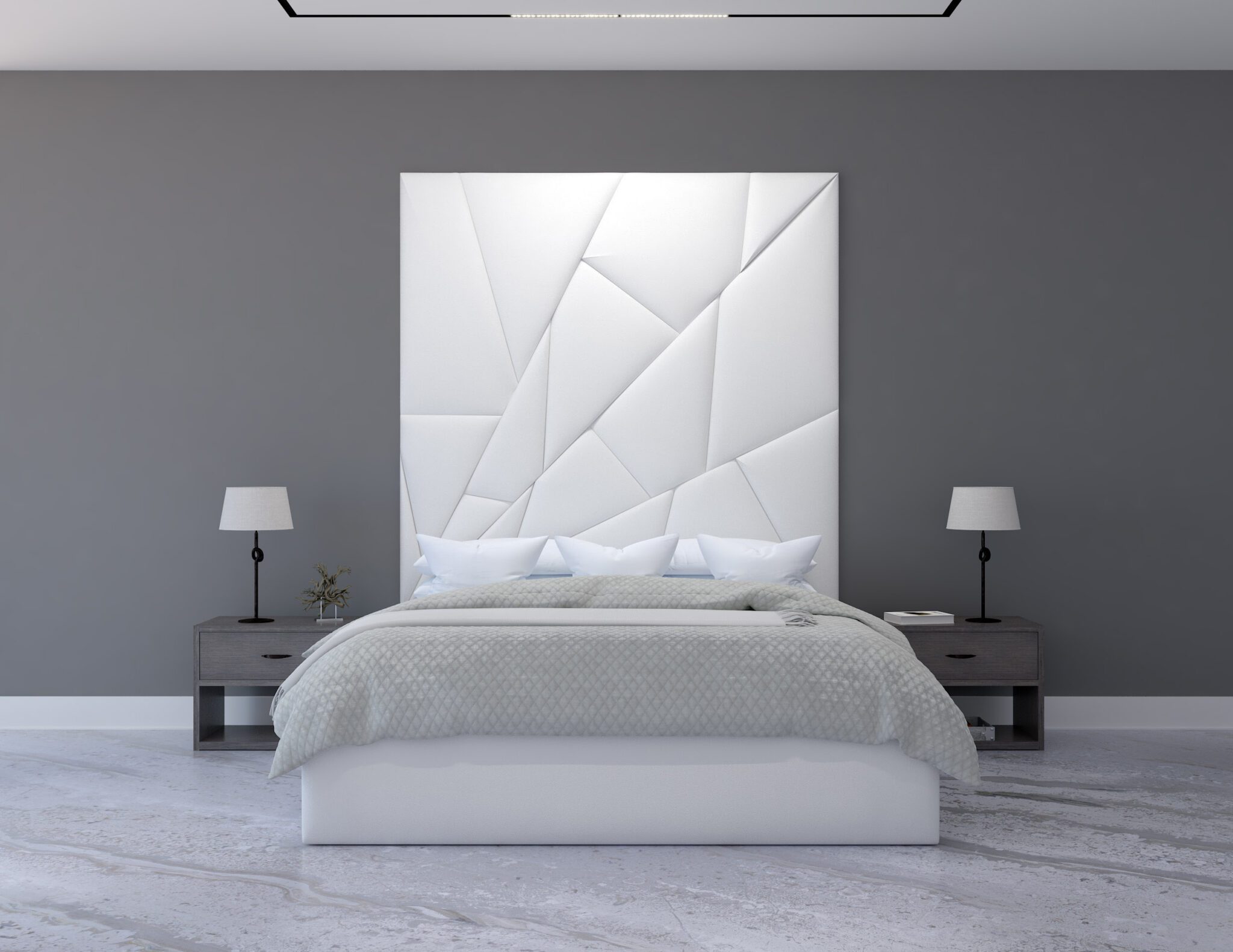 Wall Mounted Upholstered Headboard Panels Upholstered Panel Headboard