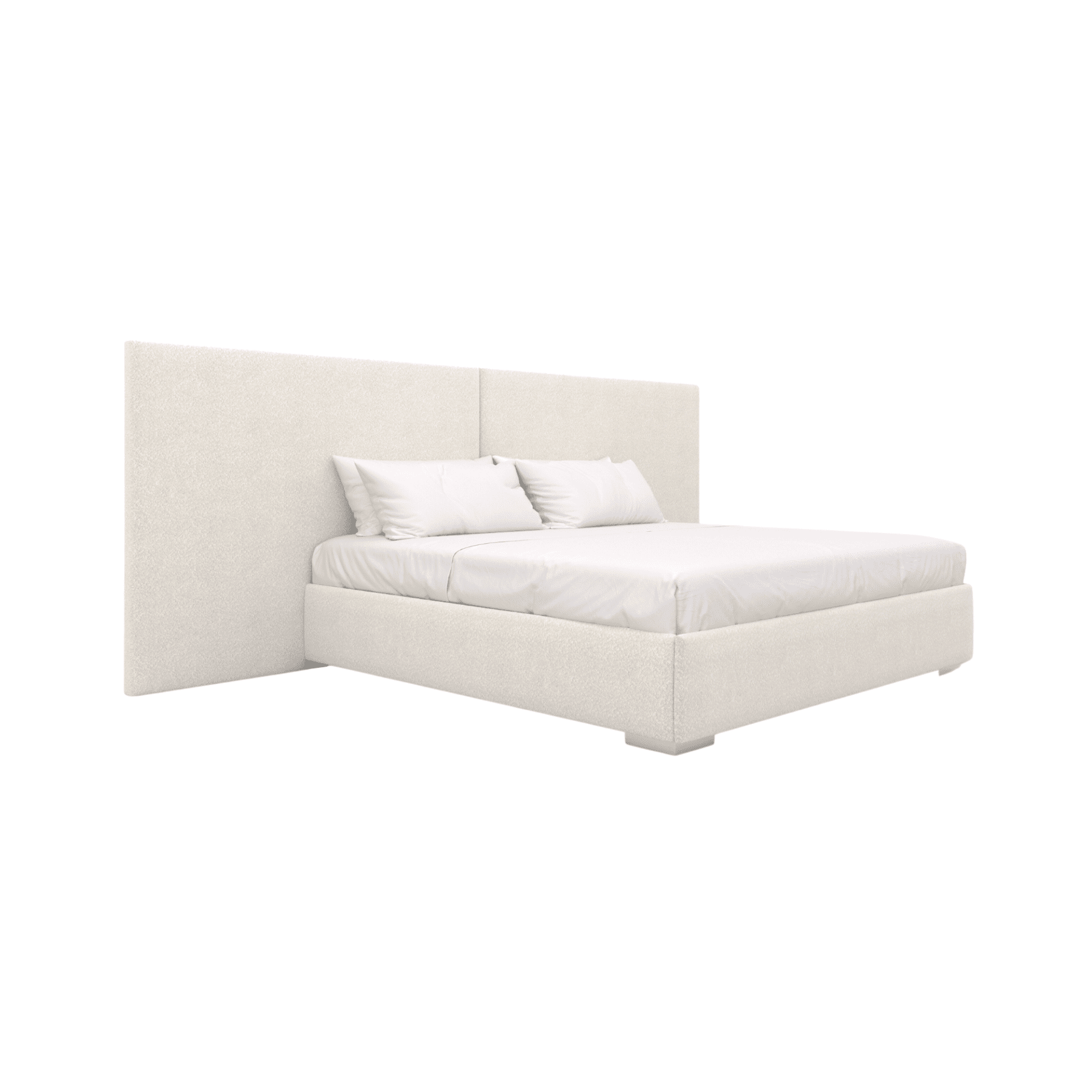 ORCHESTRA Freestanding Upholstered Headboard & Bed, Luxury Furniture - Blend Home Furnishings