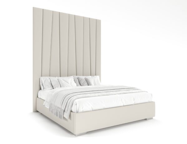 MILIEU Upholstered Wall Mounted Headboard & Bed, Luxury Furniture - Blend Home Furnishings